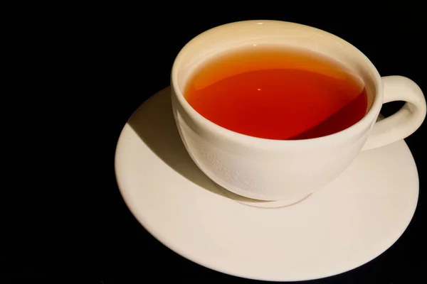 Iced Tea Cup Black Background — Stock Photo, Image