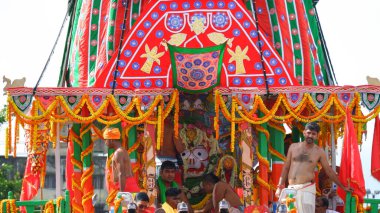 Kuzey 24 parganas, Batı Bengal tarihi 09.10.2022. Ünlü Hint festivali Rath yatra kutlaması..