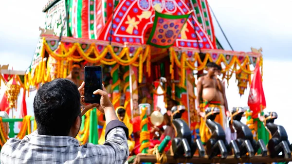 Norte Parganas Bengala Ocidental Datado 2022 Homem Tirando Foto Raiva — Fotografia de Stock