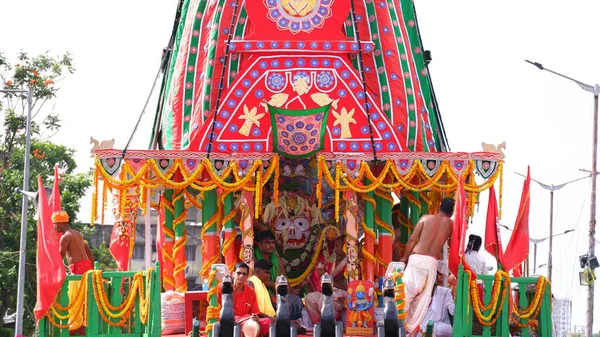 Северу Парганы Западная Бенгалия Датированы 2022 Знаменитый Индуистский Фестиваль Ратх — стоковое фото