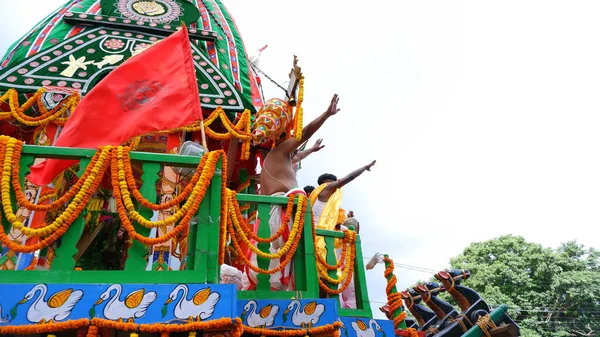 North 24 parganas, West Bengal dated 09.10.2022. The famous hindu festival Rath yatra celebration.