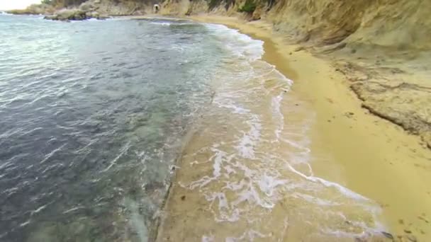 Drone aéreo Praia do Mediterrâneo 06 — Vídeo de Stock