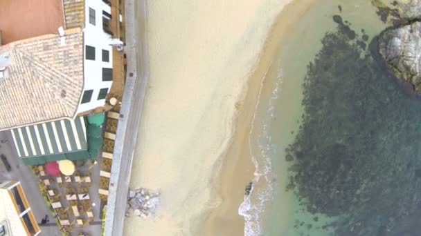 Drone luchtfoto vissersdorp 06 — Stockvideo