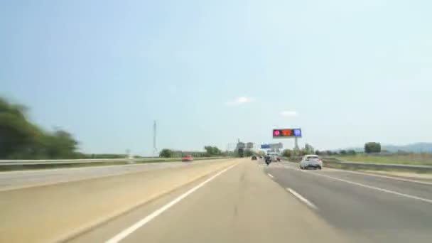 Road rage dag highway kamera bil tid förfaller hög hastighet 02 — Stockvideo