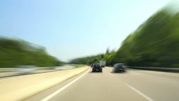 Road rage dag highway kamera bil super hög hastighet 04 — Stockvideo