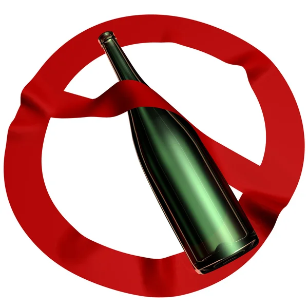 Alcohol está prohibido — Foto de Stock
