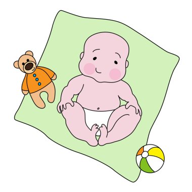 bebek oyuncakları ile yalan