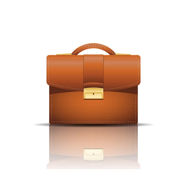 Beyaz arka plan üzerinde izole iş evrak çantası.