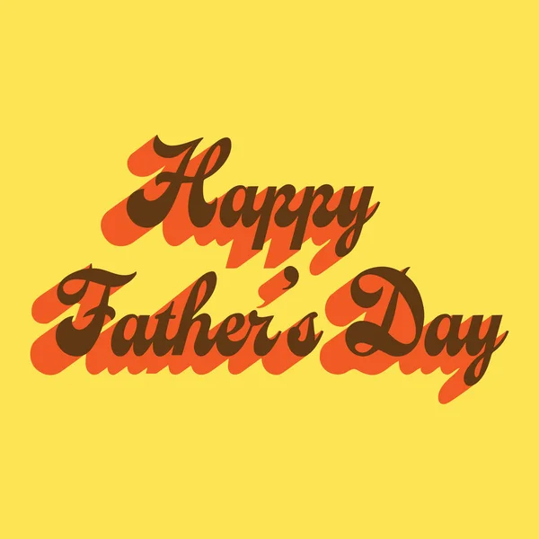 Feliz Día Del Padre Vector Tipografía Gráfica — Vector de stock