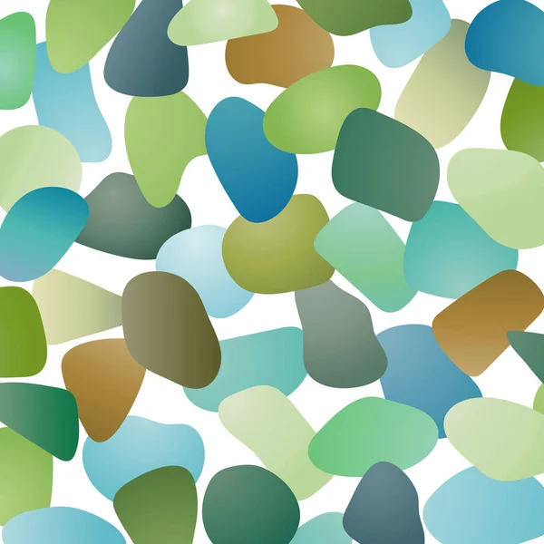 Sea Glass Abstract Organic Background Vector Pattern — стоковый вектор