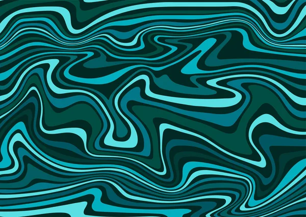 蓝色绿色抽象涡旋背景矢量模式 — 图库矢量图片