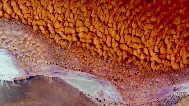 Апокалипсис Абстрактное Натуралистическое Видео Пустынь Африки Воздуха Абстрактного Фигуративного — стоковое видео