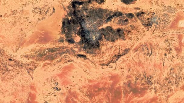 Taş Surat Soyut Doğaüstü Görüntü Afrika Çöllerinin Havadan Görünüşü Soyut — Stok video
