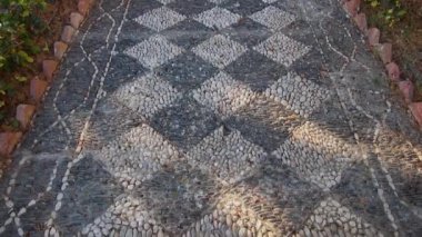 Almuecar, Granada, Endülüs, İspanya 'daki halk bahçesi.