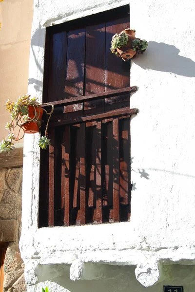 Puerta Casa Típica Candeleda Ávila España — Foto de Stock