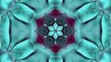 Doğal dokuların soyut kaleydoskopik videosu