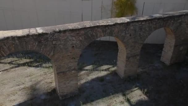 Video Roman Aqueduct Almuecar Granada Andalucia Spain — Stock Video