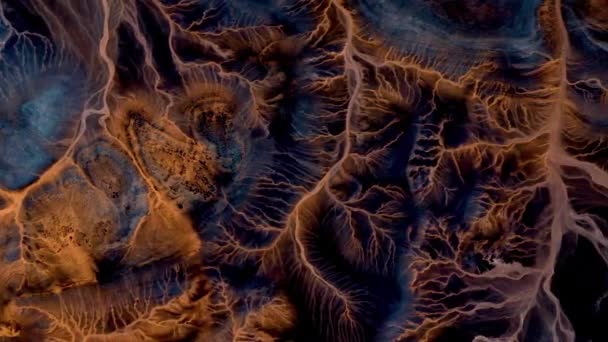 Burza Elektryczna Abstrakcyjny Naturalistyczny Film Pustyń Afryki Powietrza Abstrakcji Figuralnej — Wideo stockowe