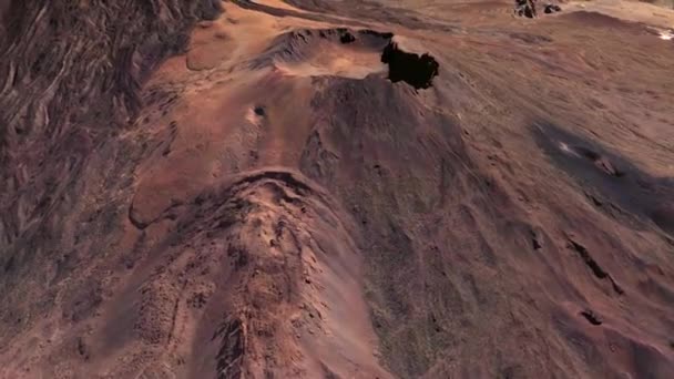 Video Dall Aria Del Vulcano Pico Viejo Teide Tenerife Isole — Video Stock