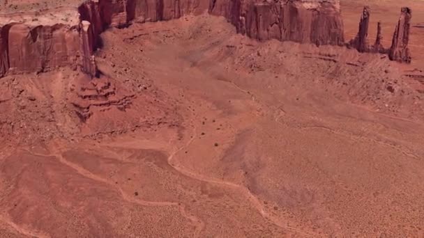 Videó Amerika Sivatagjairól Navajo Területéről Egyesült Államok Nemzeti Parkjainak Tájairól — Stock videók