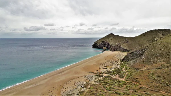 Strand Van Doden Toeristische Bestemming Natuurpark Cabo Gata Almeria Andalusia — Stockfoto