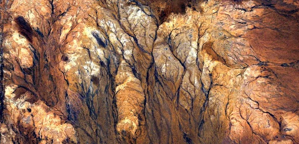 Лес Осенью Абстрактная Фотография Пустынь Африки Воздуха Жанр Абстрактный Натурализм — стоковое фото