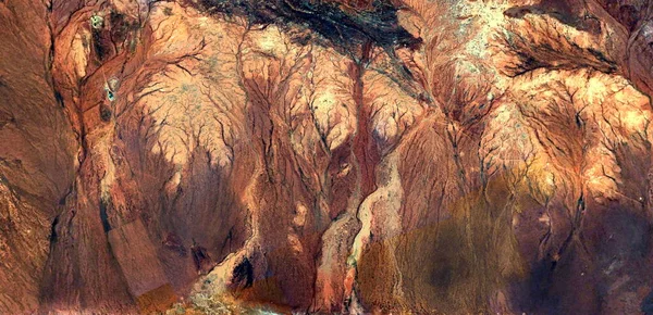 Erdő Ősszel Elvont Fotózás Sivatagok Afrika Levegőből Antik Kilátás Sivatagi — Stock Fotó