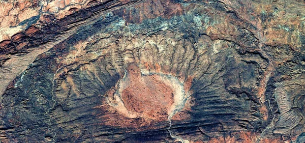 Abstrakte Landschaft Der Wüsten Afrikas Aus Der Luft Die Formen — Stockfoto