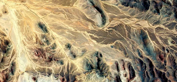 Paisaje Abstracto Foto Los Desiertos África Desde Aire Emulando Las — Foto de Stock