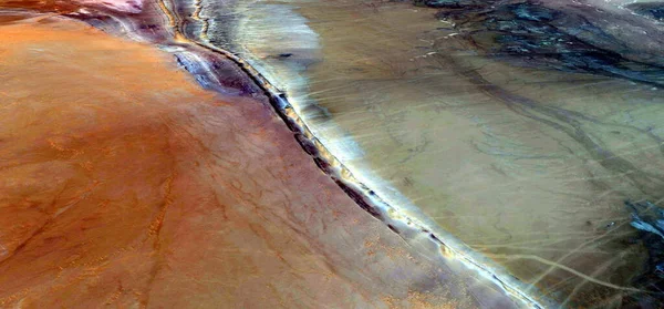 Paisaje Abstracto Foto Los Desiertos África Desde Aire Emulando Las — Foto de Stock