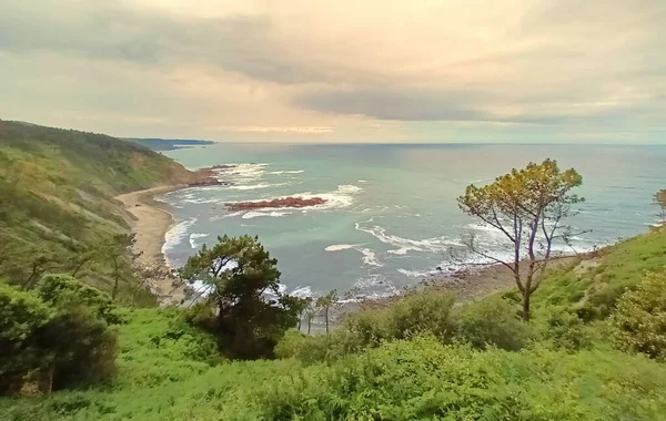 Sunset Coast Asturias Spain — Foto de Stock