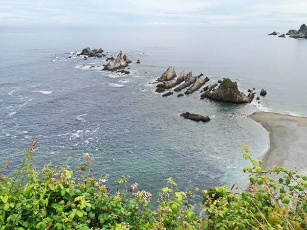 Gueirua Beach Asturias Spain Holiday Tourist Destination — Stockfoto