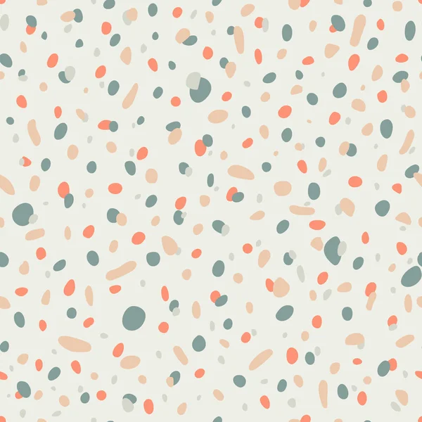 Noktalı kusursuz desen. El çizimi vektör çizimi. Baskı için doku, tekstil, ambalaj. Puantiyeli desen. Hoş bir arkaplan