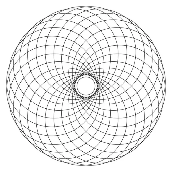 Geometric Composition Black White Abstract Graphic Vector Illustration — стоковый вектор
