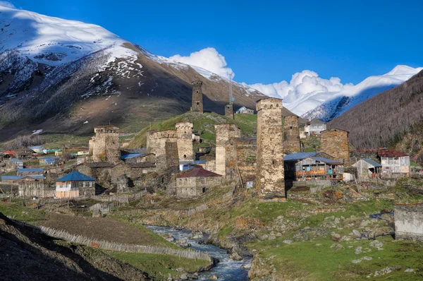 From Mestia to Ushguli — Stock Photo, Image