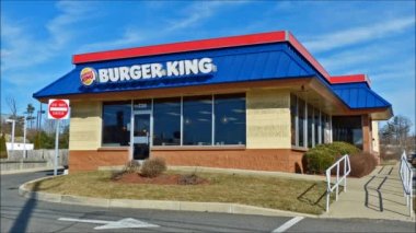 burger king Restoran gün gece döngü için