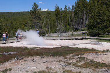 yellowstone Milli Parkı ABD'de'jeotermal havuzları