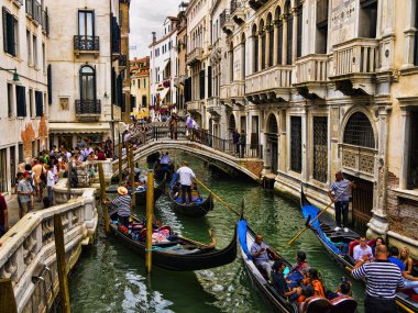 yan kanal manzaralı Venedik'te la serenissima Kuzey İtalya'olarak bilinen sihirli bir yerdir