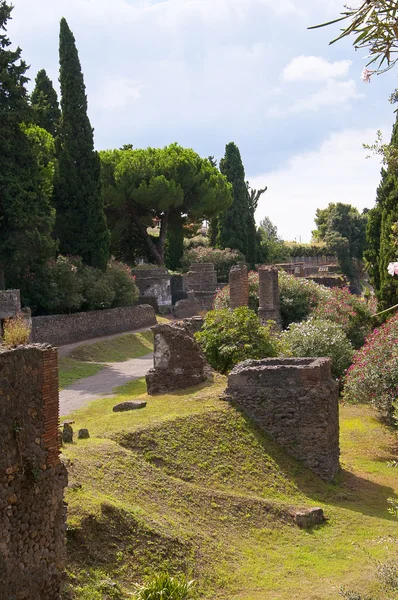 Ruins in the once buried city of Pompeii Italy — Stock Photo, Image