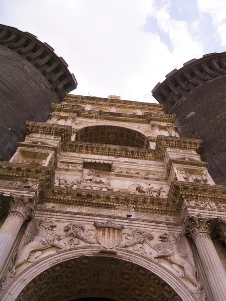 Castel nuevo veya new castle, Güney İtalya Napoli — Stok fotoğraf