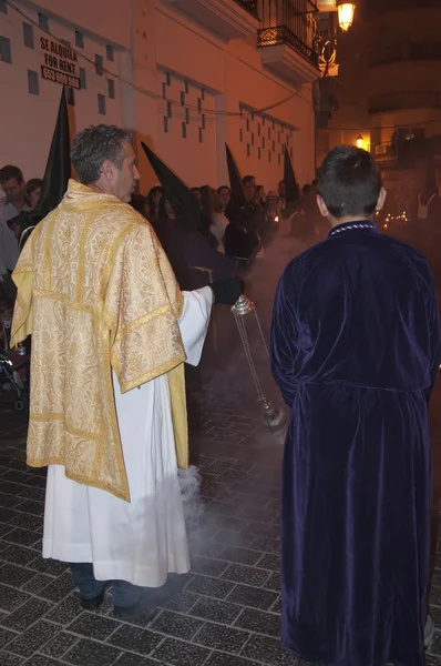 Easter Processions in Nerja on the Costa del Sol in Andalucia Spain — Stock Photo, Image