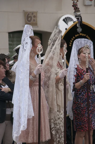 Processione di Pasqua a Nerja sulla Costa del Sol in Andalusia Spagna — Foto Stock