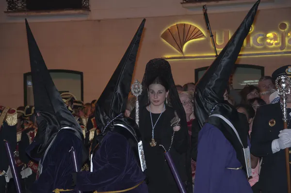 Processione di Pasqua a Nerja sulla Costa del Sol in Andalusia Spagna — Foto Stock