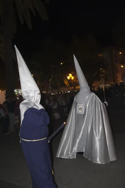 Pasen processies in nerja costa del sol Andalusië ppain — Stockfoto