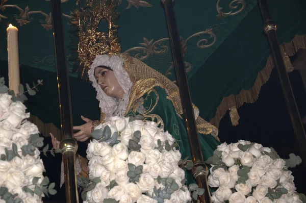 Processione di Pasqua a Nerja Costa del Sol Andalusia Dolore — Foto Stock