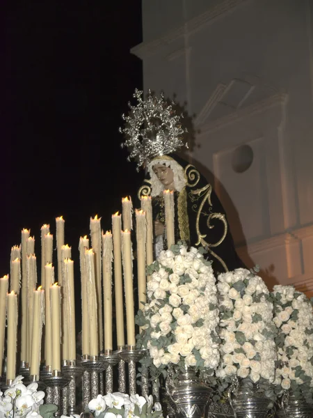 The Easter processions in Nerja on the Costa del Sol Andalucia Southern Spain — Stock Photo, Image