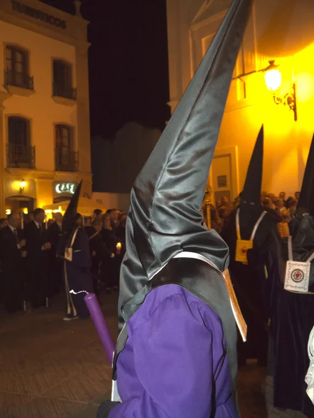 The Easter processions in Nerja on the Costa del Sol Andalucia Southern Spain — Stock Photo, Image