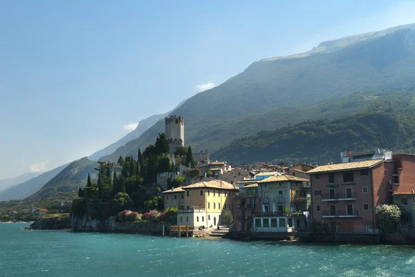 Malcesine nad jeziorem garda w północnych Włoszech — Zdjęcie stockowe