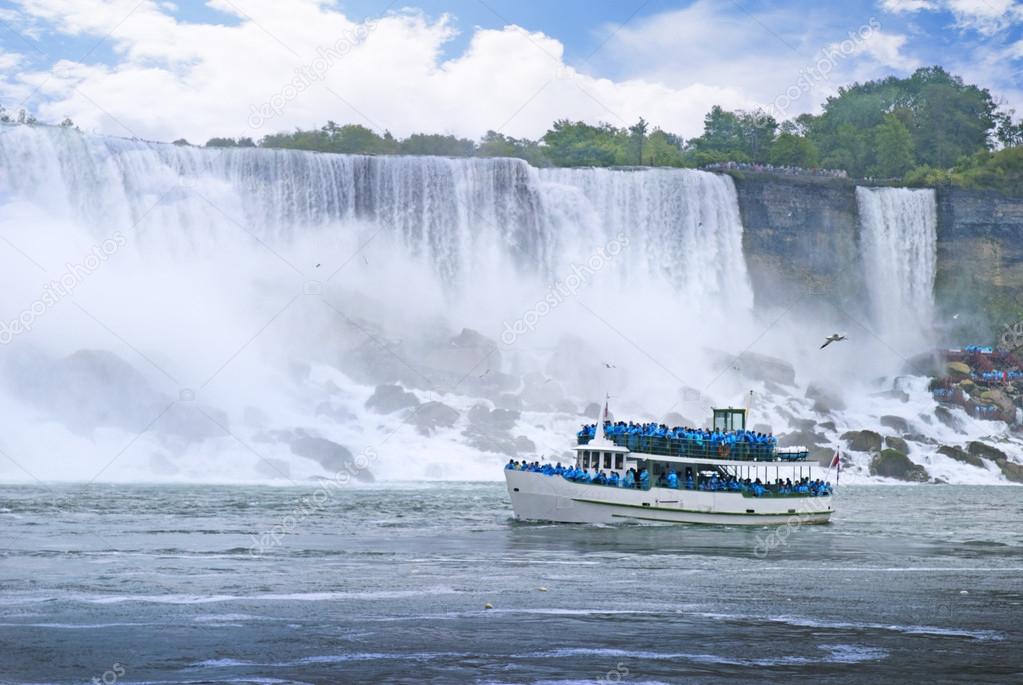 Horseshoe,Rainbow and Bridal Veils Fall at Niagara Canada