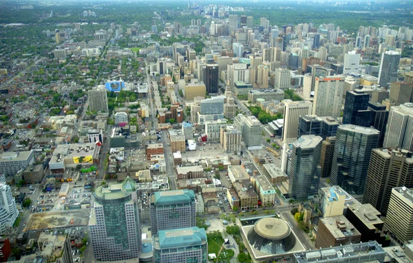 View from the top of the CN Tower in Toronto Canada Royalty Free Stock Images